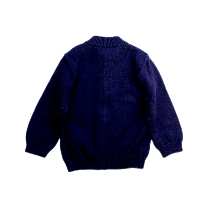 A Navy Lightweight Jackets from Petit Bateau in size 6-12M for boy. (Back View)