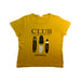 A Yellow Short Sleeve T Shirts from Petit Bateau in size 4T for boy. (Front View)