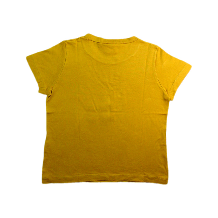 A Yellow Short Sleeve T Shirts from Petit Bateau in size 4T for boy. (Back View)