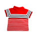 A Red Short Sleeve Polos from Petit Bateau in size 6-12M for boy. (Back View)