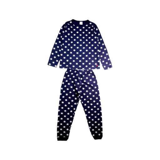 A Navy Pyjama Sets from Petit Bateau in size 8Y for boy. (Front View)