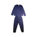 A Navy Pyjama Sets from Petit Bateau in size 8Y for boy. (Front View)