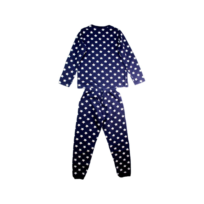A Navy Pyjama Sets from Petit Bateau in size 8Y for boy. (Back View)