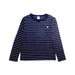 A Navy Long Sleeve T Shirts from Petit Bateau in size 8Y for neutral. (Front View)