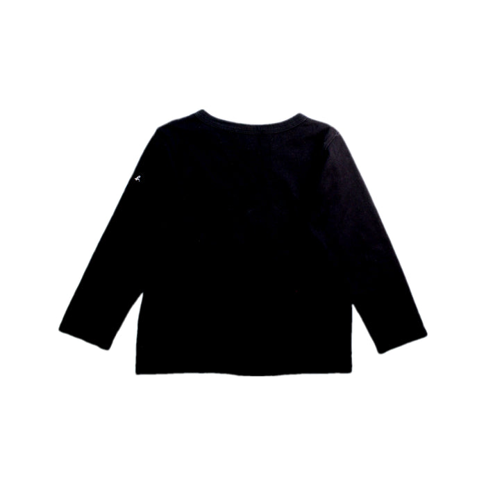 A Black Long Sleeve T Shirts from Agnes B Enfant in size 6T for neutral. (Back View)