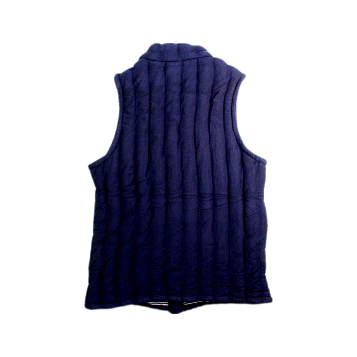 A Navy Outerwear Vests from Petit Bateau in size 8Y for boy. (Back View)