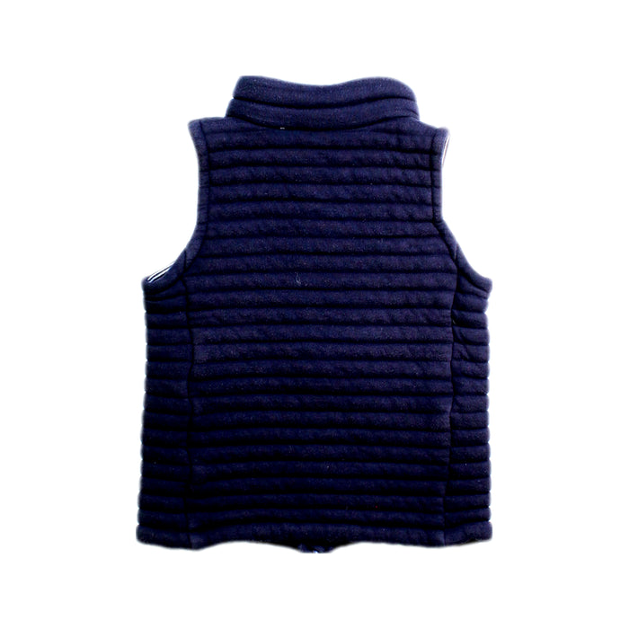 A Navy Outerwear Vests from Petit Bateau in size 3T for boy. (Back View)