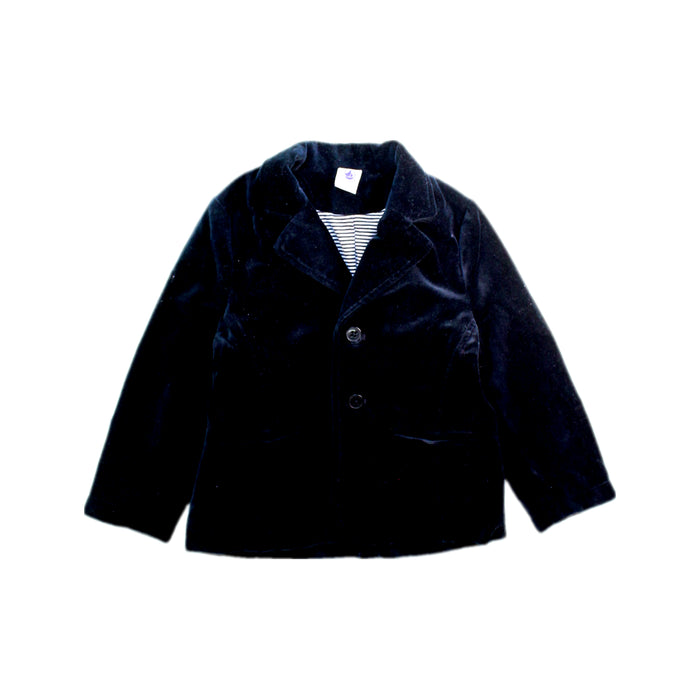 A Navy Blazers from Petit Bateau in size 3T for boy. (Front View)