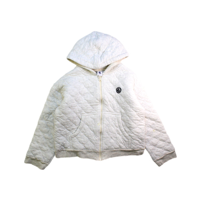 A White Puffer/Quilted Jackets from Petit Bateau in size 8Y for neutral. (Front View)