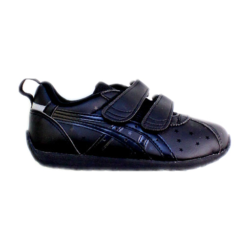 A Black Sneakers from ASICS in size 5T for neutral. (Front View)