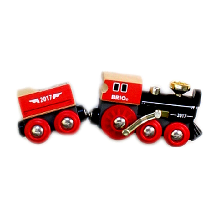 A Red Cars Trucks Trains & Remote Control from Brio in size 3T for boy. (Front View)