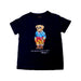 A Navy Short Sleeve T Shirts from Polo Ralph Lauren in size 6T for boy. (Front View)