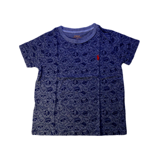 A Navy Short Sleeve T Shirts from Polo Ralph Lauren in size 7Y for boy. (Front View)