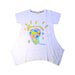 A White Short Sleeve Dresses from As Know As Ponpoko in size 5T for girl. (Front View)