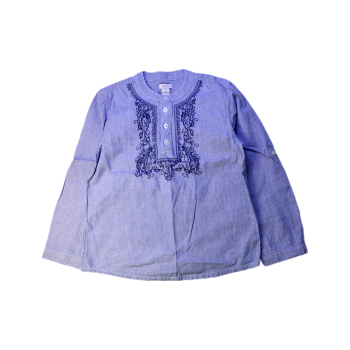 A Blue Long Sleeve Tops from Monsoon in size 7Y for boy. (Front View)