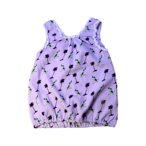 A Purple Sleeveless Tops from As Know As Ponpoko in size 5T for girl. (Front View)