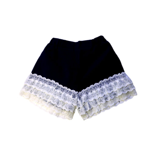 A Black Shorts from As Know As Ponpoko in size 4T for girl. (Front View)
