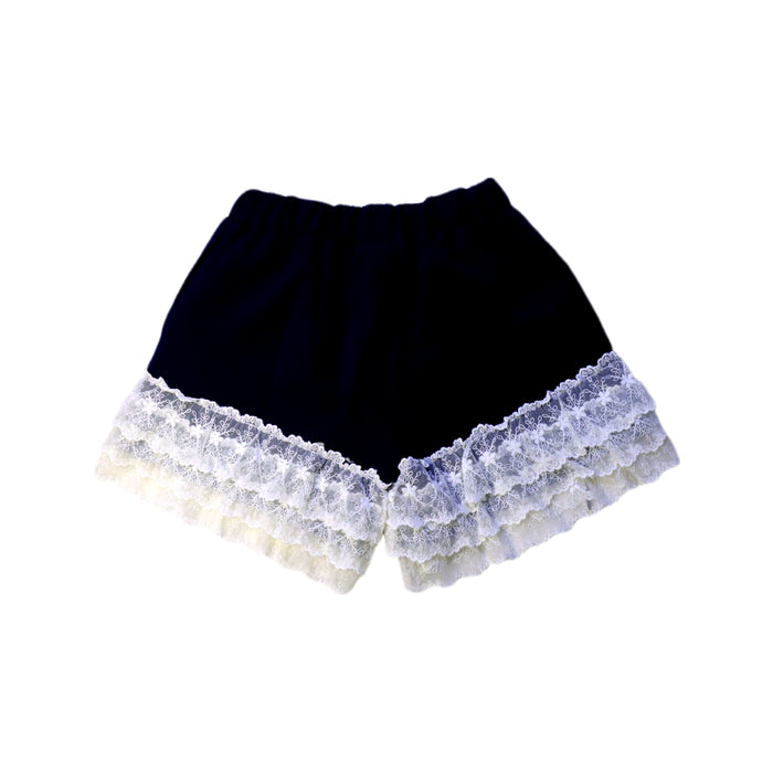 A Black Shorts from As Know As Ponpoko in size 4T for girl. (Back View)