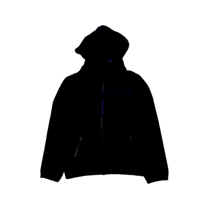 A Black Lightweight Jackets from Adidas in size 7Y for boy. (Front View)