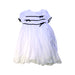A White Short Sleeve Dresses from Paisley of London in size 4T for girl. (Front View)