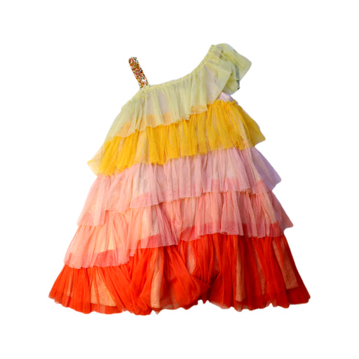 A Multicolour Sleeveless Dresses from Monsoon in size 7Y for girl. (Front View)