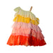 A Multicolour Sleeveless Dresses from Monsoon in size 7Y for girl. (Back View)
