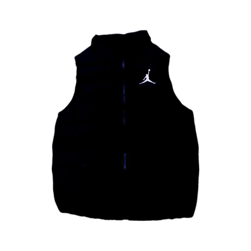 A Black Outerwear Vests from Air Jordan in size 9Y for boy. (Front View)