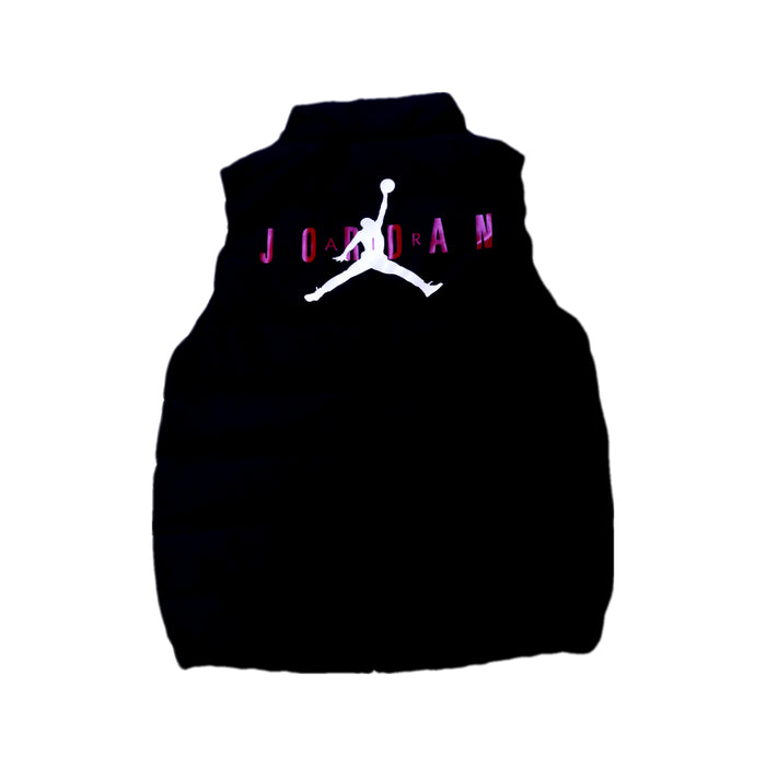 A Black Outerwear Vests from Air Jordan in size 9Y for boy. (Back View)