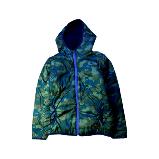 A Green Puffer/Quilted Jackets from BEAMS in size 10Y for boy. (Front View)