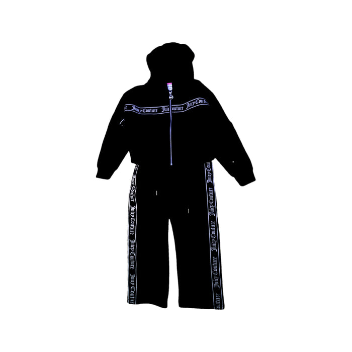 A Black Pants Sets from Juicy Couture in size 8Y for girl. (Front View)