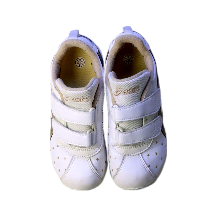 A White Sneakers from ASICS in size 7Y for neutral. (Back View)