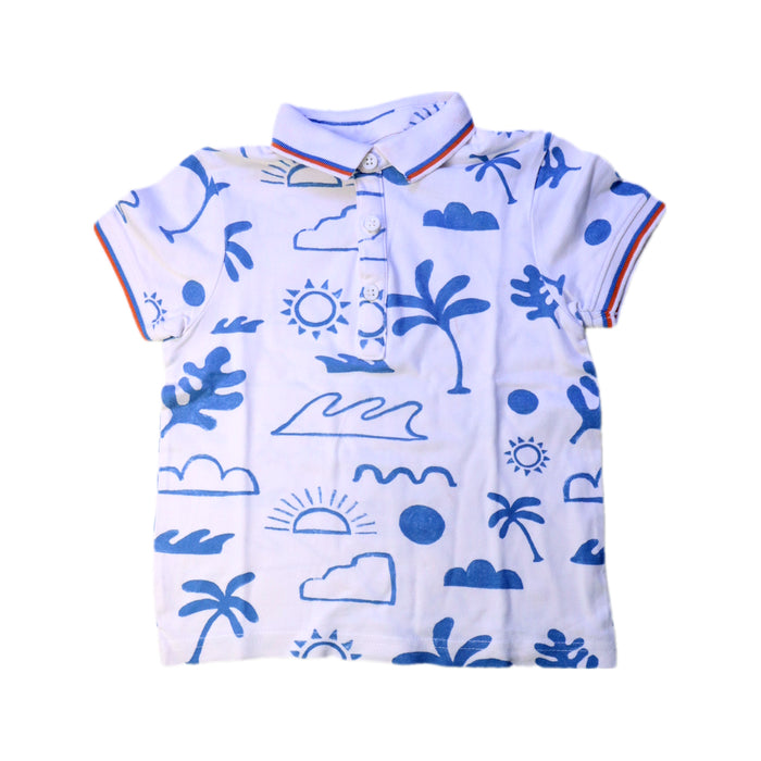 A Blue Short Sleeve Polos from Orchestra in size 5T for boy. (Front View)