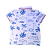 A Blue Short Sleeve Polos from Orchestra in size 5T for boy. (Back View)