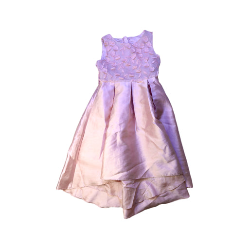 A Pink Sleeveless Dresses from Monsoon in size 6T for girl. (Front View)