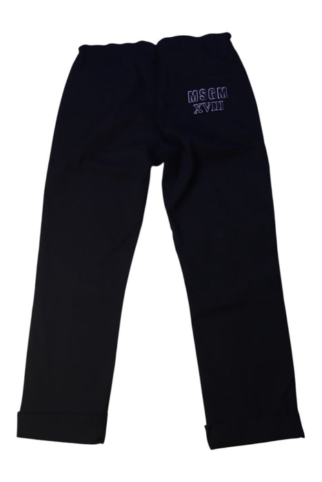 A Black Casual Pants from MSGM in size 8Y for boy. (Back View)