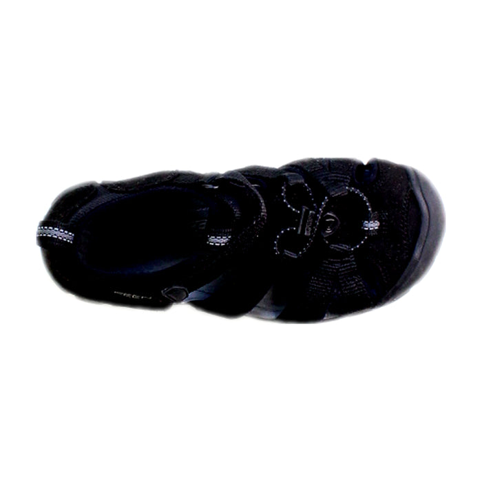A Black Sandals from Keen in size 7Y for neutral. (Front View)