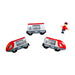 A Red Cars Trucks Trains & Remote Control from Brio in size 3T for boy. (Back View)