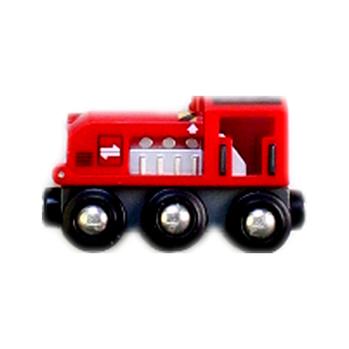 A Red Cars Trucks Trains & Remote Control from Brio in size 3T for boy. (Front View)