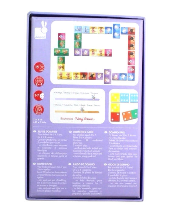 A Multicolour Board Games & Puzzles from Janod in size 3T for neutral. (Back View)