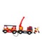 A Red Cars Trucks Trains & Remote Control from Brio in size 3T for boy. (Back View)