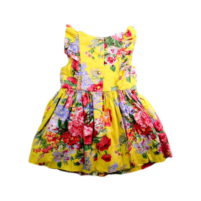 A Yellow Sleeveless Dresses from Polo Ralph Lauren in size 2T for girl. (Back View)
