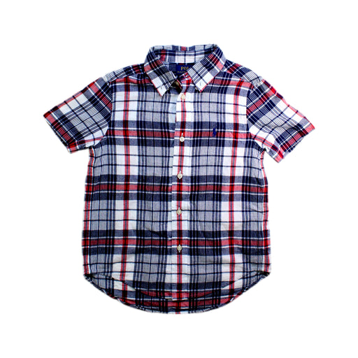A Blue Short Sleeve Shirts from Polo Ralph Lauren in size 5T for boy. (Front View)