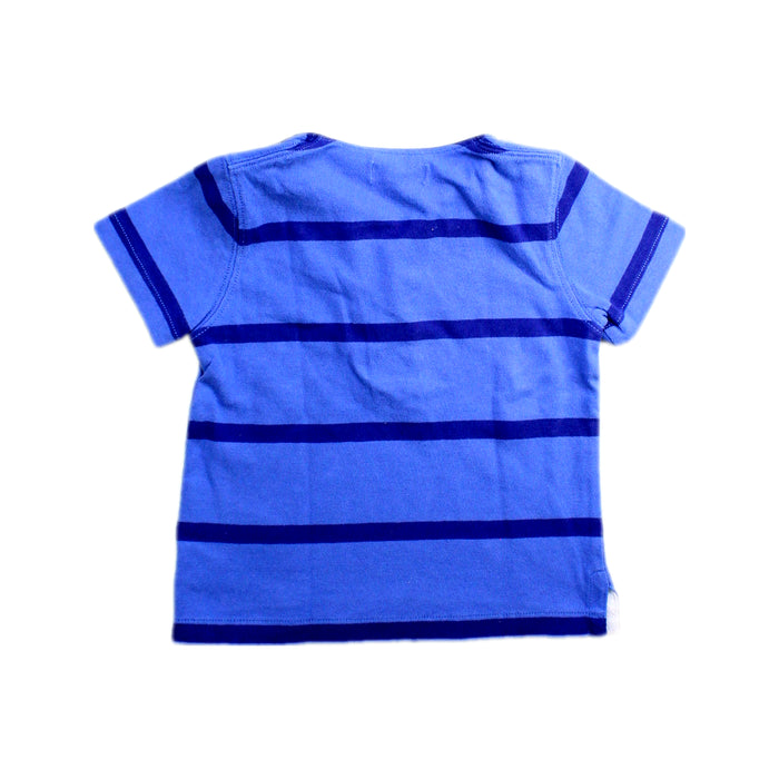 A Blue Short Sleeve Polos from Ralph Lauren in size 6-12M for boy. (Back View)