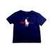 A Navy Short Sleeve T Shirts from Ralph Lauren in size 6-12M for boy. (Front View)