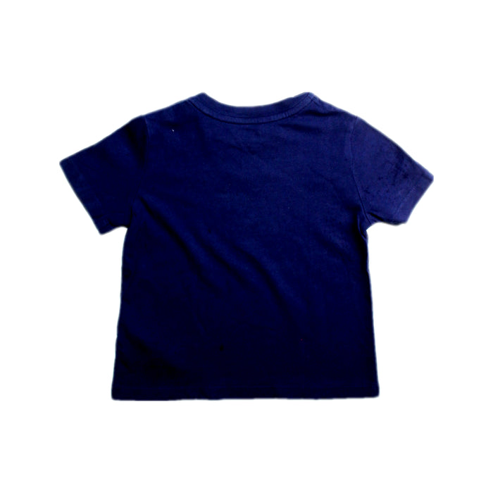 A Navy Short Sleeve T Shirts from Ralph Lauren in size 6-12M for boy. (Back View)