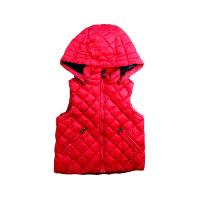 A Red Outerwear Vests from Aigle in size 4T for neutral. (Front View)