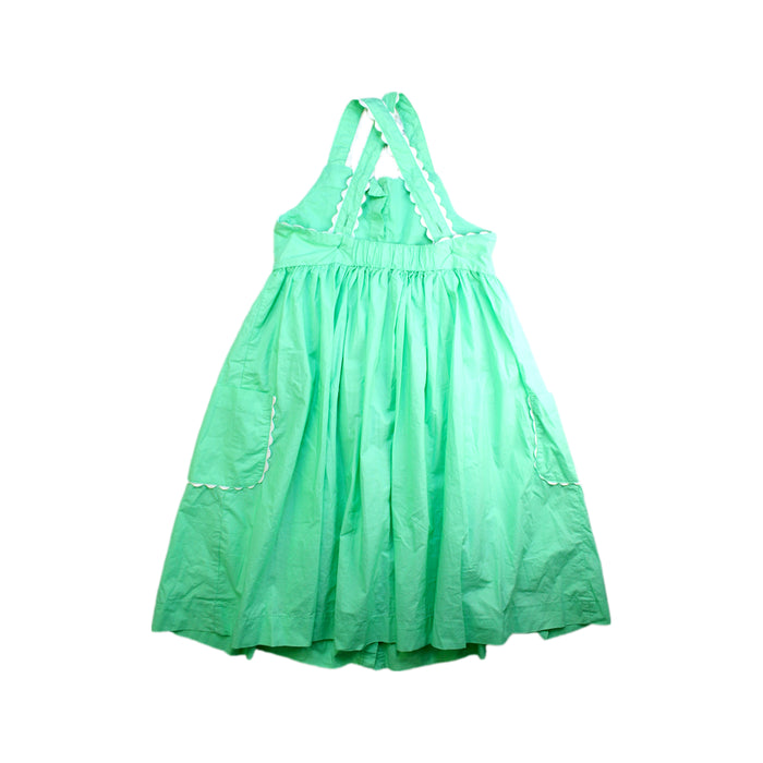 A Green Sleeveless Dresses from Seed in size 10Y for girl. (Back View)