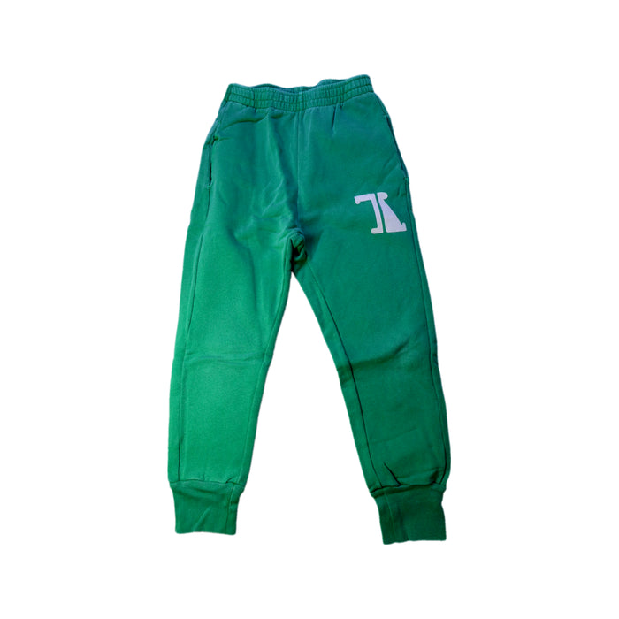 A Green Sweatpants from The Animals Observatory in size 8Y for boy. (Front View)