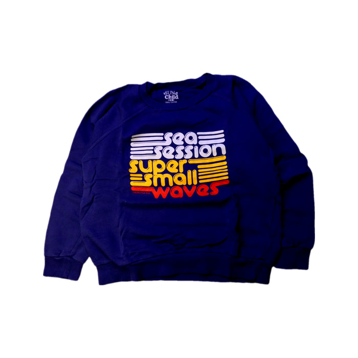 A Navy Crewneck Sweatshirts from Sunchild in size 10Y for boy. (Front View)