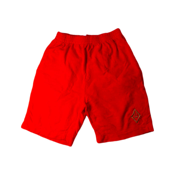 A Red Shorts from The Animals Observatory in size 10Y for boy. (Front View)